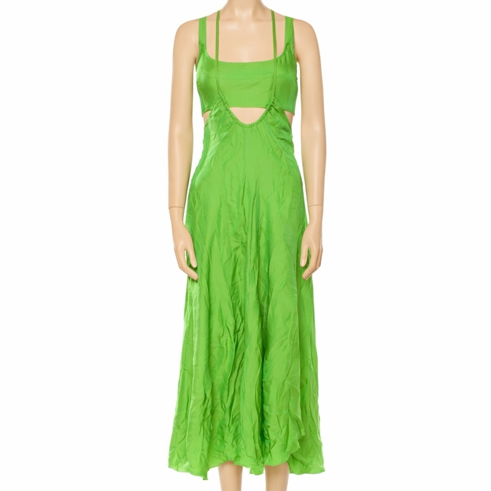 Cult Gaia Eileen Green Asymmetrical Dress - Picture 5 of 11